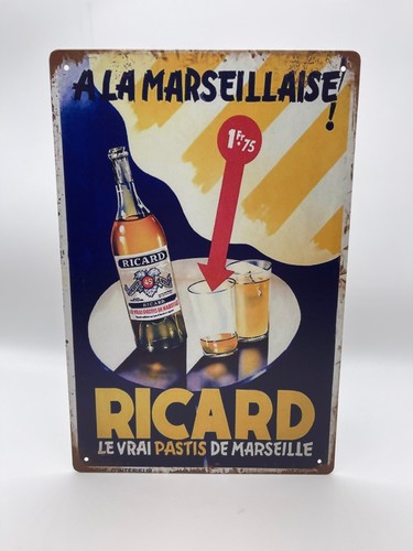 Blechschild ricard 20x30cm - blechschild,