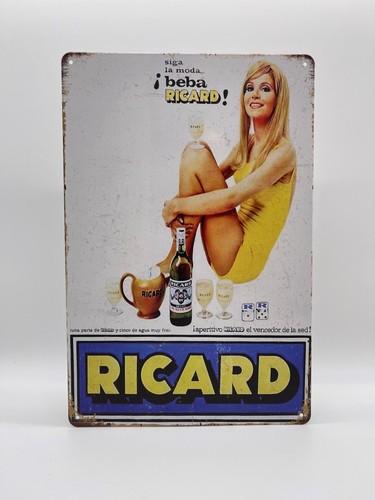 Blechschild ricard 20x30cm - blechschild,