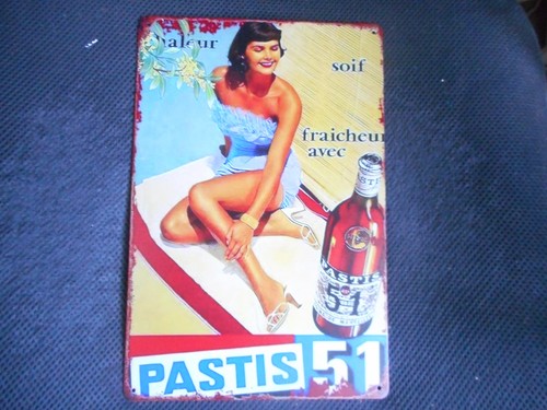 Vintage metallschild pastis - metallschild, 51